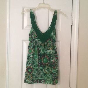 Twenty One Crochet Trim Top